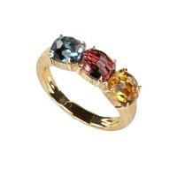 marco bicego murano 18ct yellow gold three stone ring