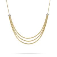 Marco Bicego Cairo 18ct Yellow Gold 0.09ct Diamond Necklace