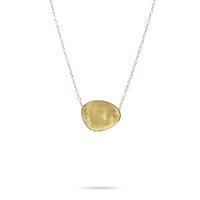 marco bicego lunaria 18ct yellow gold petal shaped necklace