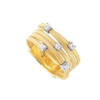 Marco Bicego Goa 18ct Yellow Gold 0.15ct Diamond Ring