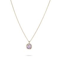 marco bicego delicati 18ct gold amethyst 002ct diamond necklace