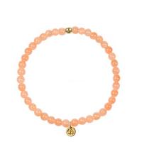 MAS Jewelz-Bracelets - Armband Jade Perzik Plain - Orange