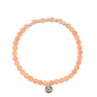 mas jewelz bracelets armband jade perzik beads orange