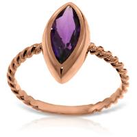 marquise cut amethyst ring 17ct in 9ct rose gold