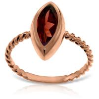 marquise cut garnet ring 20ct in 9ct rose gold