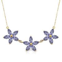 marquise cut tanzanite pendant necklace 40ct in 9ct gold