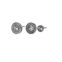 Mastercut Vintage 18ct White Gold Diamond Stud Earrings C6ER001 040W