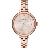 Marc Jacobs Ladies Sally Rose Gold Plated Bracelet Watch MBM3364