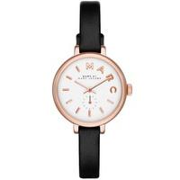 Marc Jacobs Ladies Sally Rose Gold Plated Strap Watch MBM1352