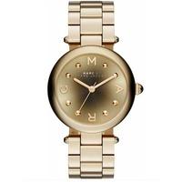 Marc Jacobs Ladies Dotty Gold Plated Steel Bracelet Watch MJ3448
