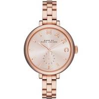 Marc Jacobs Ladies Sally Rose Gold Plated Bracelet Watch MBM3364