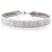 Mark Milton 18ct White Gold Plated Spotlight Greek Bracelet