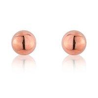 Mark Milton Rose Gold Ball Stud Earrings