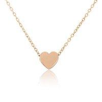 Mark Milton 9ct Rose Gold Sliding Heart Necklace.