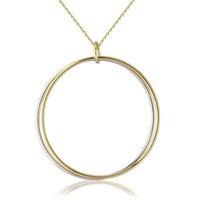 Mark Milton 9ct Yellow and White Gold Double Hoop Pendant