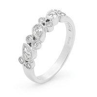 mark milton 18ct white gold and diamond ring