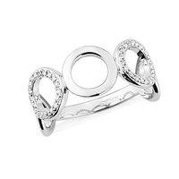 Mark Milton 9ct White Gold and Diamond Circles Ring