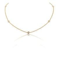 Mark Milton Rose Gold Vermeil And Cubic Zirconia Necklace