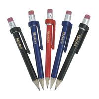 Masters Wood Pencils with clip & Eraser x5