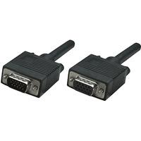 manhattan 308595 vga extension cable male female 18m black