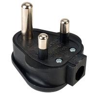 Masterplug PT15B 15A Round Pin Mains Plug Nylon Black