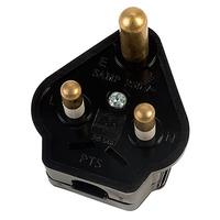 Masterplug PT5B-01 5A Round Pin Mains Plug Nylon Black