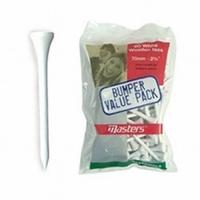 Masters Wood Tees White 2 3/4 Bumpa bag 110