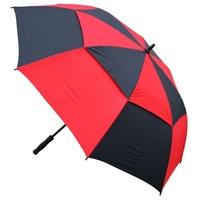 masters tour dri gust resistant umbrella blackred