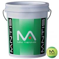 MANTIS Stage 1 Green Tennis Balls Bucket 6 Dozen
