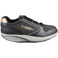 mbt 1997 black gold womens shoes trainers in black