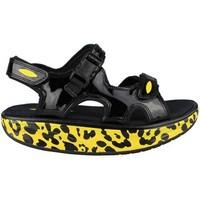 Mbt KISUMU 3S LEOPARD women\'s Sandals in yellow