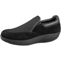 mbt kanika walk lite slip on womens loafers casual shoes in black