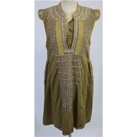 mb by malene birger brown sequin style tunic dress size 36 approx uk 1 ...