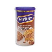 mcvities resealable lid milk chocolate digestive biscuits 250g
