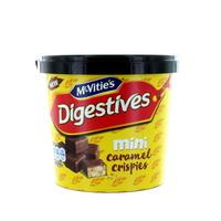 mcvities digestives mini caramel crispies