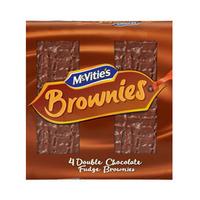 mcvities double chocolate fudge brownie squares 4 pack