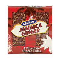 mcvities jamaica ginger chocolate cake squares 4 pack