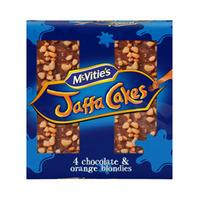 McVities Jaffa Cakes Chocolate & Orange Blondie Squares 4 Pack