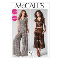 McCall\'s M7133 Misses\'/Miss Petite Top, Pants and Jumpsuit 379264