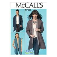 McCall\'s M7290 Misses\' Vest and Jackets 380345