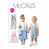 mccalls m6304 toddlers rompers in 2 lengths dress jacket and shirt 378 ...