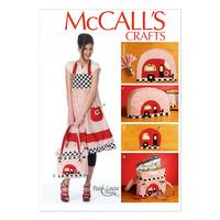 McCall\'s M6935 Apron, Potholders, Napkins, Napkin Rings, Placemats, Toaster Cover and Insulated Soft Cooler 378646