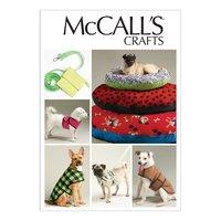 McCall\'s M6455 Dog Bed In 3 Sizes, Leash, Case, Harness Vest and Coat 378370