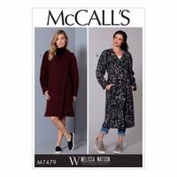 mccalls pattern m7479 misses wrap coats and belt 388505