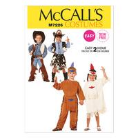 mccalls m7226 childrens boys and girls cowboys and indians costumes 38 ...
