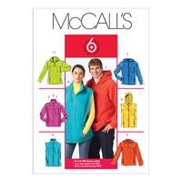 McCall\'s M5252 Misses\'/Men\'s Unlined Vest and Jackets 378013