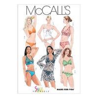 mccalls m5400 misses two piece bathing suit and cover up 378017