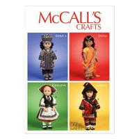 McCall\'s M6855 International Clothes and Accessories For 18 Doll, 378576