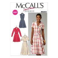 McCall\'s M6891 Misses\' Dresses and Sash 378601