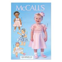 McCall\'s M7037 Infants\' Dresses, Panties and Headbands 378782